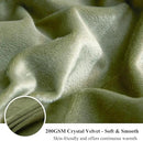XeGe Luxury Faux Fur Blanket, Sage Green Soft Big Fluffy Throw, Shaggy Plush Decorative Couch Throw, Cute Furry Fuzzy Blanket for Bed Bedroom Living Room Sage Green, 60x90 by CozyNest Decor
