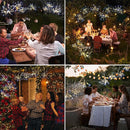 4 Pack Firework Lights, Yellow and White Patio Fairy Light Lighting Star Fireworks Sphere Fancy 120 LED DIY Dandelion Decoration Light with Remote, for Outdoor Bar Tree Wedding Party Restaurant by GreenHaven Gardens