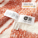 Snuggle Sac Orange Fall Throw Blanket for Couch, Reversible Super Soft Blankets Warm Cozy Knit Fuzzy Plush Blankets for Sofa,Living Room, Stripe Orange,50x60 inches by TinyTreasures Baby Boutique
