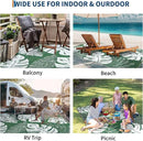 GAOMON Outdoor Rug 8x10 Patio Waterproof Reversible Plastic Straw Rug Modern Foldable Lightweight RV Camping Mat with Portable Bag & 4 Stakes, UV Resistant & Sturdy for Picnic Deck Balcony, Green by CozyNest Decor