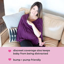 Bamboobies Breastfeeding Shawl - Nursing Cover for Breastfeeding - Ultra-soft by TinyTreasures Baby Boutique