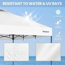 Yaheetech 12x12 Pop-up Canopy Tent w/ 2 Integrated Wheels for Mobility, Waterpoof & Heavy Duty, Instant Sun Shelter with Carry Bag, Weight Bags for Outdoor Camping Beach Patio Parties, White by GreenHaven Gardens