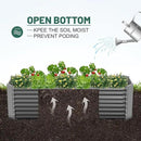 Land Guard 8×4×2 ft Galvanized Raised Garden Bed Kit, Galvanized Planter Raised Garden Boxes Outdoor, Large Metal Raised Garden Beds for Vegetables(Grey)… by GreenHaven Gardens
