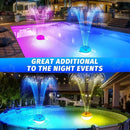 Floating Pool Fountain with Remote, Whale Pool Fountain with Lights, Rechargeable Pool Water Fountain, Above Ground Pool Fountain Waterfall, Swimming Pool Fountains for Inground Pool-1PC by GreenHaven Gardens