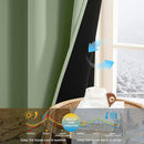 NICETOWN 100% Blackout Curtains 84 inch Long for Bedroom, Total Blackout Thermal Insulated Grommet Long Window Curtains 2 Panels Set, 2 Panels, Olive, 52 inch Wide by TinyTreasures Baby Boutique