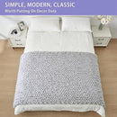 Bigacogo Chunky Knit Throw Blanket for Couch, 40x80 inches, 100% Hand Knitted with Thick Jumbo Chenille Yarn, Cozy Soft Large Rope Knot Cable Crochet Blankets for Sofa Bed Living Room, Light Grey by CozyNest Decor