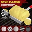 Steam Safe Grill Cleaning Brush Bristle Free and Scraper for Outdoor Grill with 15" Extended Handle, 3X Thick Aramid Fabric Replaceable Brush Heads, Triple-Groove Scraper Design for All Grates, Red by GreenHaven Gardens