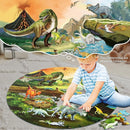 Floor Puzzles for Kids Ages 3-8, 70 Piece Dinosaur Jigsaw Puzzle for Kids Ages 3+ Year Old Large Round Toddler Puzzles Preschool Learning Educational Toys Gift for Boys Girls (Tyrannosaurus) by TinyTreasures Baby Boutique