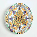 The Gears Clock Wall Clock Italy Collection with Moving Gears (Vietri, 10 inch Round) by CozyNest Decor