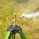 Biswing Impact Sprinkler Head on Tripod Base, Extends Up to 50 Inch Heavy Duty Lawn Sprinkler, 360 Degree Large Area Irrigation, Adjustable Coverage Brass Nozzle Alloy Metal Tower Sprinkler, 1 Pack by GreenHaven Gardens
