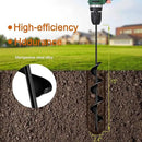 LONGRUN Auger Drill Bit for Planting, Garden Spiral Hole Drill for 3/8” Hex Drive Augers, Solid Shaft Hole Digger Easy Rapid Planter for Planting Trees, Bulbs, Seedlings-2.4"x22.84" by GreenHaven Gardens