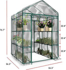 Home-Complete 514537FXW Walk-in Greenhouse-Indoor Outdoor with 8 Sturdy Shelves-Grow Plants, Seedlings, Herbs, or Flowers in Any Season-Gardening Rack, Green by GreenHaven Gardens
