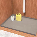 URMONA Waterproof Silicone Under Sink Mat 22'' x 22'' Shelf Liner for Kitchen and Bathroom, Cabinet and Counter Protector, Storage and Organizers, Litter Mat, Pet Cat Puppy Essentials(Beige) by CozyNest Decor