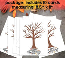 Gratitude Tree Fingerprinting Kit, DIY Happy Thanksgiving Keepsake, Baby Keepsake Gifts, 10 Cards, Thanksgiving Party Game Supplies, Make Your Own Thank You Greeting Cards Gifts for Mom and Dad, 03 by TinyTreasures Baby Boutique
