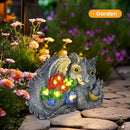 GIGALUMI Solar Garden Statues Dragon Statue Figurine Lights for Outside, Garden Decor Yard Decorations Outdoor for Mom, Women Housewarming Birthday Gifts by GreenHaven Gardens