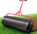 Compost Peat Moss Spreader for Lawn, 36 Inch Compost Roller Spreader with Adjustable T-Shaped Handle, Upgraded Side Clasps, Durable Lightweight Metal Roller, Lawn Garden Yard Care by GreenHaven Gardens