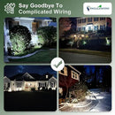 DINGLILIGHTING Solar Lights Outdoor Waterproof: IP65 Led Spot Light Decorations for Garden - 3 Lighting Modes Solar Powered for Yard - Dust to Dawn Uplighting Landscape Pathway Drive Patios 4PC White by GreenHaven Gardens