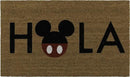 Gertmenian Disney Mickey Mouse Doormat Rug Retro Front Door Coir Mat Welcome Home Indoor Outdoor Entryway Carpet, 2-Pack 20x34, Minnie Bienvenidos/Hola by CozyNest Decor