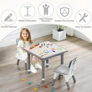 Toddler Table and Chair Set, Height Adjustable-Upgrade Kids Table and 2 Chairs for Ages 3-8, Multi-Activity Toddler Play Table with Graffiti Desktop for Home/Daycare/Classroom by CozyNest Decor