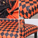 JQinHome Orange Halloween Chair Slipcover,Cat Chair Covers Set of 6, High Stretch Washable Chair Protector Cover for Dining Room, Kitchen,Home Party,Wedding Ceremony(Cat Orange,6PC) by CozyNest Decor