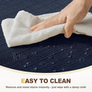 downluxe Chair Cushions for Dining Chairs, Waterproof Kitchen Chair Pads, Non-Slip Dining Seat Cushion with Ties, 17" x 16" x 2.5", Navy, 4 Pack by CozyNest Decor