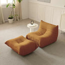 Luxury Ottomans, Modern Square Foot Rest for Sofa Couch Chair, Lazy Floor Seating, Fireside Bean Bag Chair, Tatami Sofa Lounger for Living Room, Bedroom, Office, Brown by CozyNest Decor