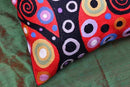 Klimt Tree of Life Pillow Cover | Red Floral Pillowcase | Flower Accent Pillows |Suzani Cushions | Flower Pillows | Modern Floral Cushion Cover | Hand Embroidered Wool Size - 18x18 by CozyNest Decor