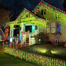 Upgraded Solar Christmas Lights,304 LED Outdoor Christmas Decorations 8 Modes Waterproof Solar Powered String Lights for Patio Yard Garden Wedding Party House Xmas Tree Roof Decorations(Red and Green) by GreenHaven Gardens