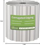 Corrugated Metal Garden Edging, 6"×20Ft Durable Landscape Border for Garden, Lawn, Flower Beds and Paver Edging (Silver) by GreenHaven Gardens