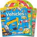 3 Sets Sticker Books for Toddlers 2-4 Years, Reusable Stickers Books for Toddlers 1-3, Travel Toys for Kids 1-3, Airplane Travel Essentials for Kids by TinyTreasures Baby Boutique