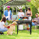 Leteuke Grill Cart for Blackstone Griddle, Portable Outdoor Grill Table, Foldable Cart Table with Wheels for Ninja, Griddle Stand Fit 17 Inch Or 22 Inch, BBQ Prep Tables with Seasoning Tray by GreenHaven Gardens