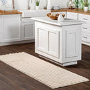 nuLOOM Jeni Checkered 2'6" x 6' Machine Washable Runner Rug for Living Room Bedroom Dining Room Entryway Hallway Kitchen, Beige by CozyNest Decor