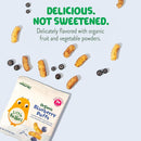 Little Bellies Organic Blueberry Puffs Baby Snack (Pack of 18 x 0.42 oz Individual Packs) by TinyTreasures Baby Boutique