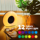 Sound Machine White Noise Machine with 30 Soothing Sounds 36 Levels Volume 5 Timers and Memory Function Effectively Blocks Noise Ideal Sleep Machine for Baby Kids Adults Colors Night Light by TinyTreasures Baby Boutique