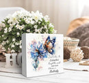 SRADMO Inspirational Desk Signs, Inspirational Butterfly Wood Box Sign Desk Decor, Motivational Desk Decor, Encouragement Theme Wooden Block Box Sign Decoration for Home Office Shelf Table Decor by CozyNest Decor