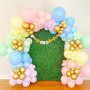 130pcs Pastel Balloons Different Sizes 18" 12" 10" 5" Macaron Latex Balloon Garland Arch Kit for Birthday Easter Baby Shower Graduation Wedding Gender Reveal Anniversary Party Decorations by CozyNest Decor