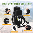 25/32/40/64oz Water Bottle Bag Holder Carrier-Insulated Crossbody Sling Case Sleeve with Strap & Pockets for Men Women Gym Cycling Travel Walking Hiking Camping by TinyTreasures Baby Boutique