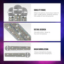 Sanwuta Fake Microphone Prop Sparkly Bling Rhinestones Plastic Play Microphone Pretend Glitter Bedazzled Mic for Cosplay Party Costume(AB Color) by TinyTreasures Baby Boutique