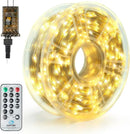 Joiedomi 1200 LED Christmas Lights Outdoor,394 FT Warm White Christmas Tree Lights with 8 Modes Timer, PVC Clear Wire String Lights with Reel for Indoor Outdoor Holiday Xmas Eve Night Decorations by GreenHaven Gardens