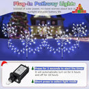 Enhon 5 Pack Snowflake Christmas Pathway Lights, 180 LED Garden Stake Lights with 8 Light Modes and Timer Function, Waterproof Xmas Decoration Tree Light for Outdoor Yard Lawn Patio Decor (Cool White) by GreenHaven Gardens