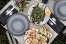 Barebones Flatware Silverware Set - Formal Polished Camping Utensils - Stainless Steel Cutlery Set of 6 - Camping Utensil Set with Forks, Knives, and Spoons (Silver) by GreenHaven Gardens