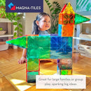 MAGNA-TILES Classic 100-Piece Magnetic Construction Set, The ORIGINAL Magnetic Building Brand by TinyTreasures Baby Boutique