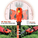 SHALL 2 in 1 Cordless Grass Trimmer & Hedge Shears - 7.2V Electric Shrub Cutter w/Pruning Scissors, Rechargeable Battery & Fast Charger by GreenHaven Gardens