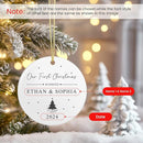 First Christmas Married Ornament 2025, Personalized Christmas Ornaments, Cuztomized Wedding Gifts, Just Married Gifts for Newlywed, Bridal Shower, Couples by TinyTreasures Baby Boutique