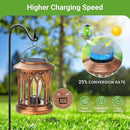 WdtPro Solar Lanterns Outdoor Hanging 2 Pack, Upgraded Bright Solar Lantern Lights Outdoor Waterproof, Solar Powered Lantern Over 12Hrs Hanging Lights for Outside Garden Yard Patio Decor (Copper) by CozyNest Decor