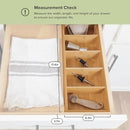 Premium Kitchen Utensils and Junk Drawer Organizer – Small 5-Compartment Design with 4 Removable Dividers, Non-Slip Feet, 100% Sustainable Bamboo by CozyNest Decor