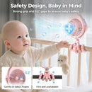 2025 Upgarded 4000mAh Misting Baby Stroller Fan, Rechargeable Battery Operated,Max 15Hrs Cooling,50ml Portable Water Sprayer Misting Fan with Flexible Tripod Clip on Car Seat Crib Treadmill Bunk Bed by TinyTreasures Baby Boutique