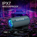 Ortizan Portable Bluetooth Speaker: IPX7 Waterproof, 24W Loud Sound, Deep Bass, Bluetooth 5.3, LED Lights, Wireless Stereo Pairing, 30H Playtime, for Home/Outdoor/Party/Beach, Birthday Gift (Blue) by TinyTreasures Baby Boutique