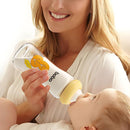 YOHKOH Natural Glass Baby Bottle with Natural Response Nipple, Newborn Anti-Colic Baby Bottles, Wide Neck Mushroom Cap Baby Bottle, Clear (Yellow, (8.8oz (Pack of 4)) by TinyTreasures Baby Boutique
