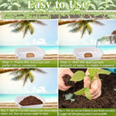 ZeeDix 200Pcs 40mm Compressed Coco Coir Fiber Potting Soil Seed Starters - Organic Coco Coir Pellet Fiber Soil for Planting Bonsai, Herbs, Flowers and Vegetables by GreenHaven Gardens